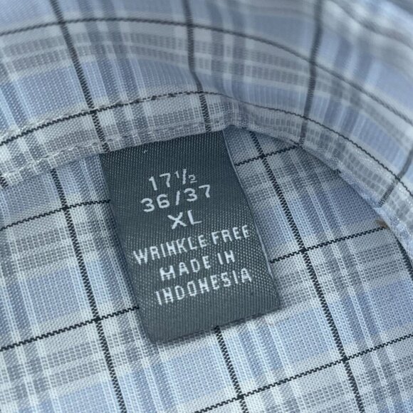 Michael Kors Mens Grey Multi Plaid Dress Shirt XL Regular Fit NWT 4270 - Picture 2 of 8